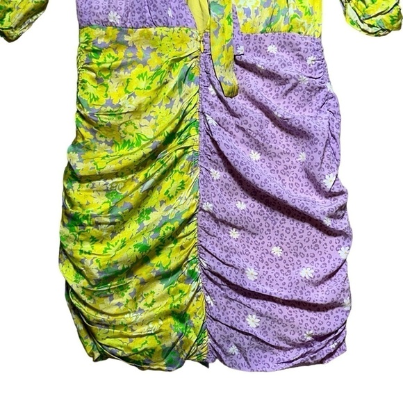 For Love & Lemons Dubois Mixed Print Freedom Floral Mini Dress US S - Picture 9 of 10